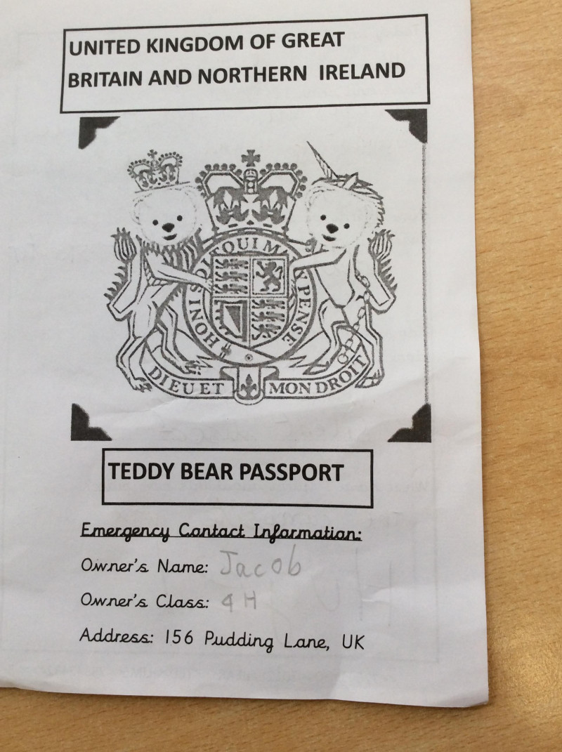 teddy bear passport