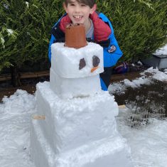 Toby's snow creation